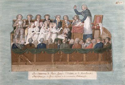I Parigini Offrono i loro Gioielli alla Convenzione, c.1792 da Lesueur Brothers
